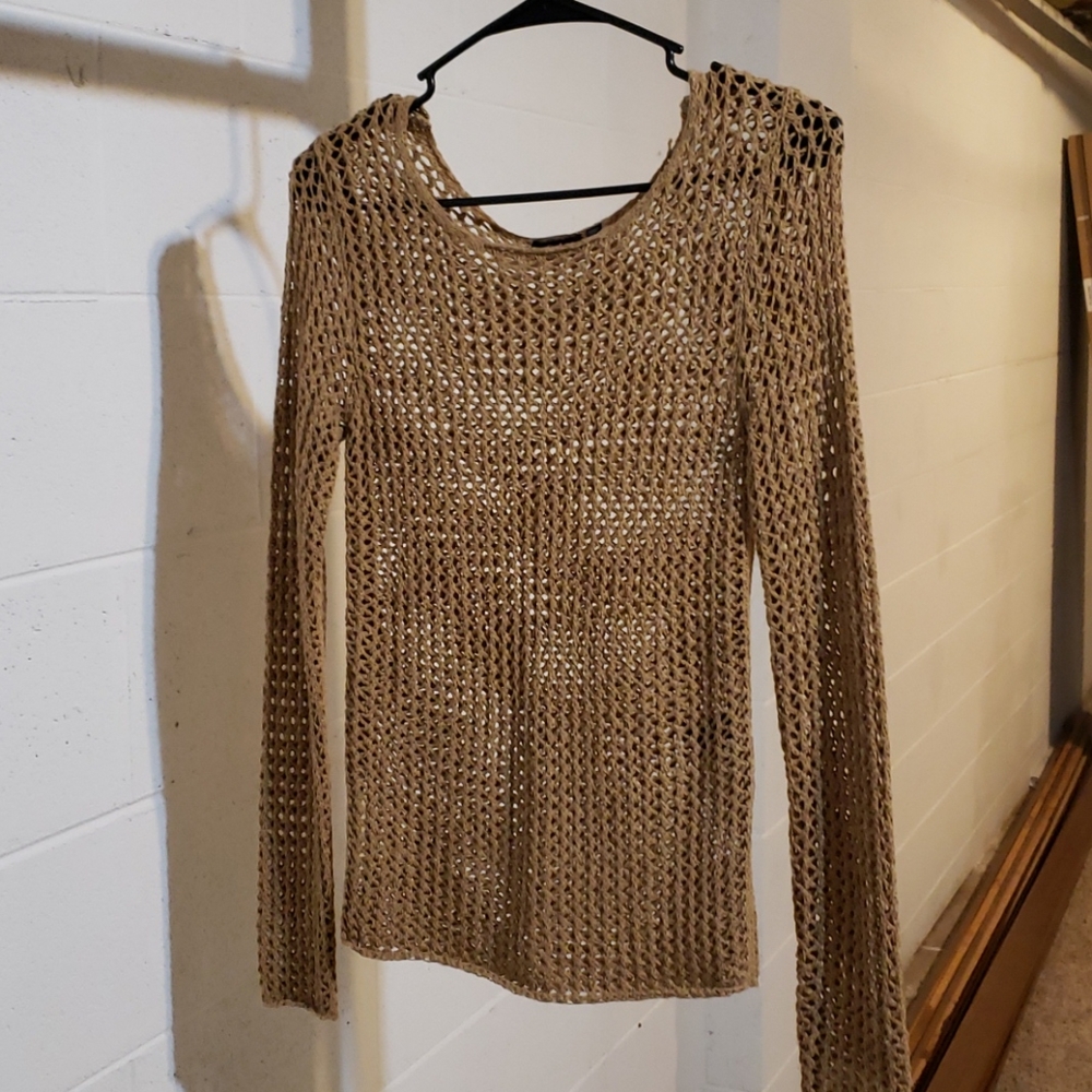 Brown beigh sweater